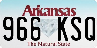 AR license plate 966KSQ