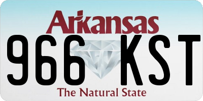 AR license plate 966KST