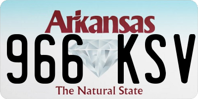 AR license plate 966KSV