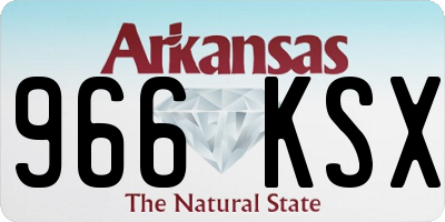 AR license plate 966KSX
