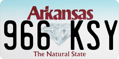 AR license plate 966KSY