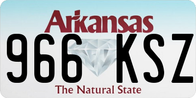 AR license plate 966KSZ