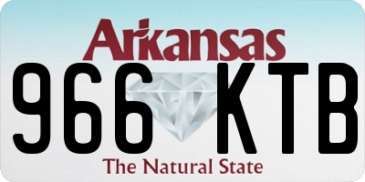 AR license plate 966KTB