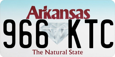 AR license plate 966KTC