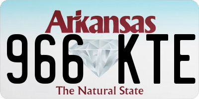AR license plate 966KTE