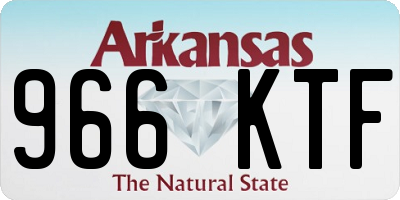 AR license plate 966KTF