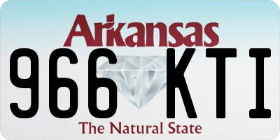 AR license plate 966KTI