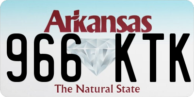 AR license plate 966KTK