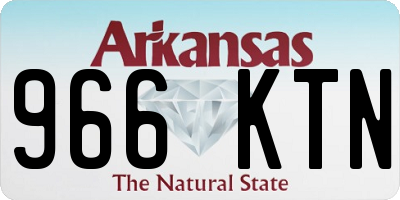 AR license plate 966KTN