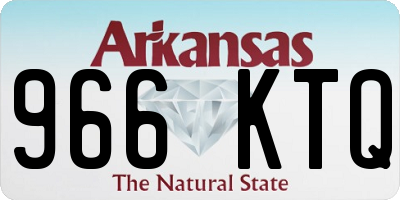 AR license plate 966KTQ
