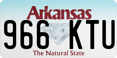 AR license plate 966KTU