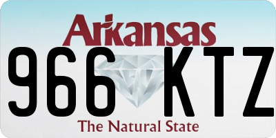 AR license plate 966KTZ