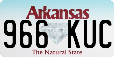 AR license plate 966KUC