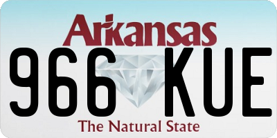 AR license plate 966KUE