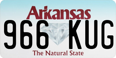 AR license plate 966KUG