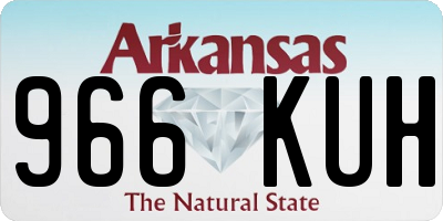AR license plate 966KUH