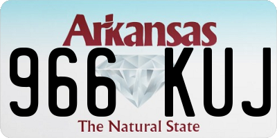 AR license plate 966KUJ