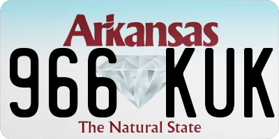 AR license plate 966KUK