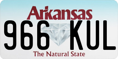 AR license plate 966KUL