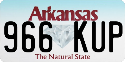 AR license plate 966KUP
