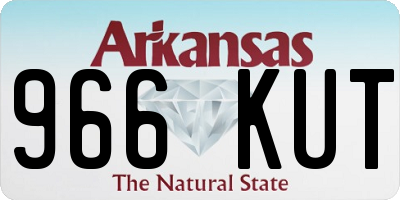 AR license plate 966KUT