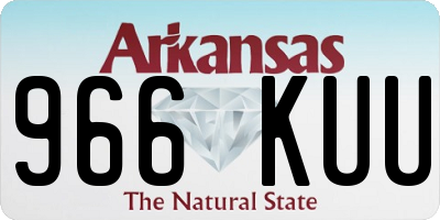 AR license plate 966KUU