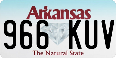 AR license plate 966KUV