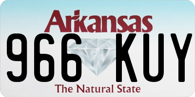 AR license plate 966KUY