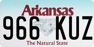 AR license plate 966KUZ