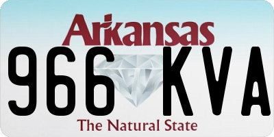 AR license plate 966KVA
