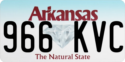 AR license plate 966KVC