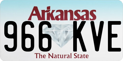 AR license plate 966KVE