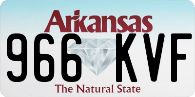 AR license plate 966KVF