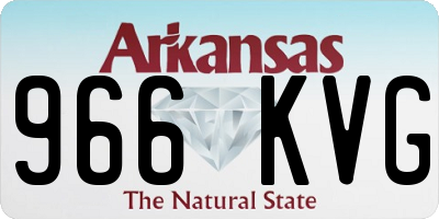 AR license plate 966KVG