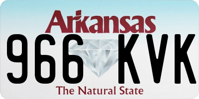 AR license plate 966KVK