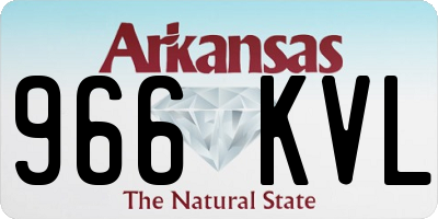 AR license plate 966KVL