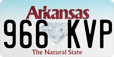 AR license plate 966KVP