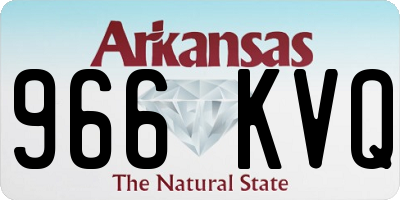 AR license plate 966KVQ