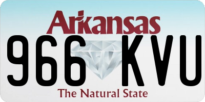 AR license plate 966KVU