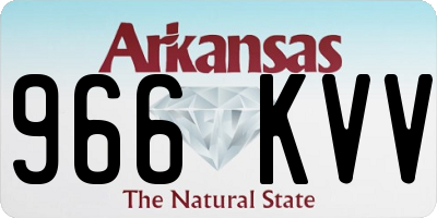 AR license plate 966KVV