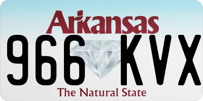 AR license plate 966KVX
