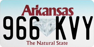 AR license plate 966KVY