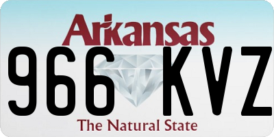 AR license plate 966KVZ