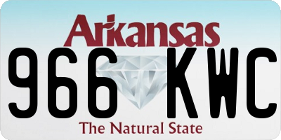 AR license plate 966KWC