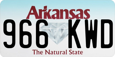 AR license plate 966KWD