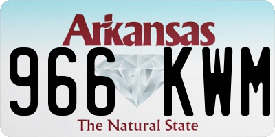 AR license plate 966KWM