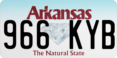 AR license plate 966KYB