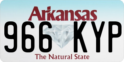AR license plate 966KYP