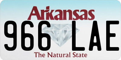 AR license plate 966LAE