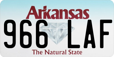 AR license plate 966LAF